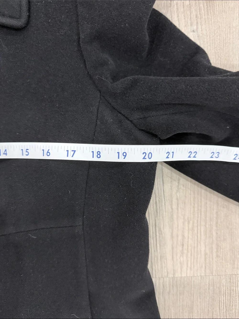 Larry Levine Black Wool Blend Winter Trench Overcoat Jacket Coat Size 8